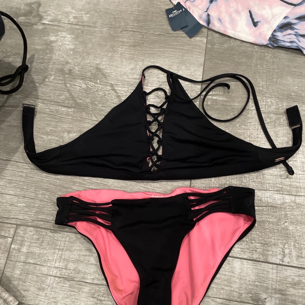 pink bathing suit